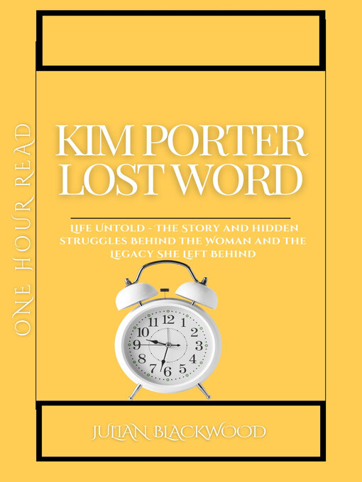 Title details for Kim Porter Lost Word by Julian blackwood - Available